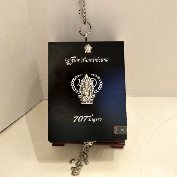 Original Suenos de Saundra Upcycled Black & Silver 707 Cigar Box Purse - Picture 5 of 13